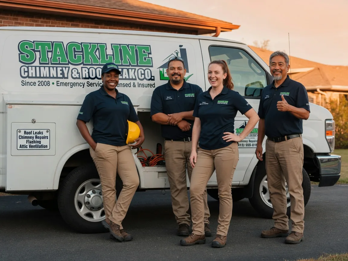 Chimney flashing repair company in Montebello, VA
